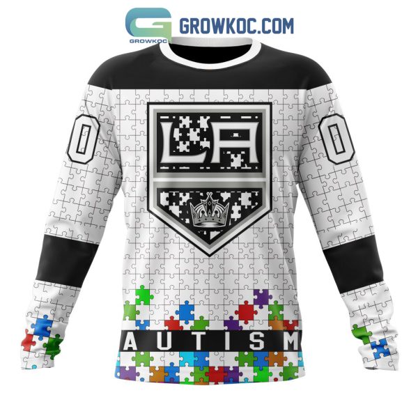 Los Angeles Kings NHL Special Unisex Kits Hockey Fights Against Autism Hoodie T Shirt