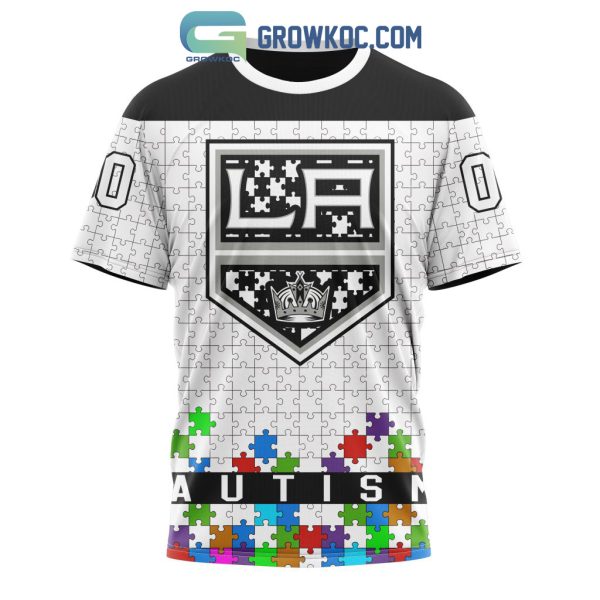 Los Angeles Kings NHL Special Unisex Kits Hockey Fights Against Autism Hoodie T Shirt