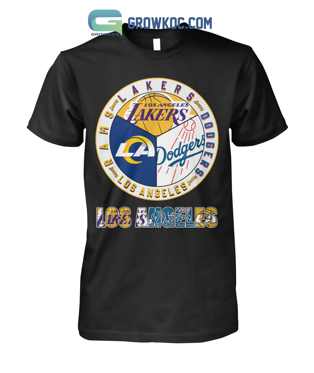 Official los Angeles Lakers Dodgers Rams City Champions T Shirt