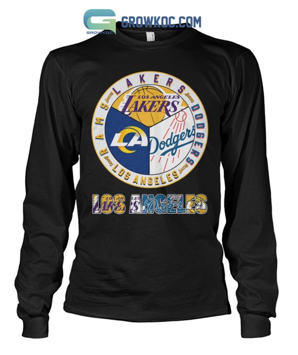 Los Angeles Lakes Dodgers Rams City Champions T Shirt