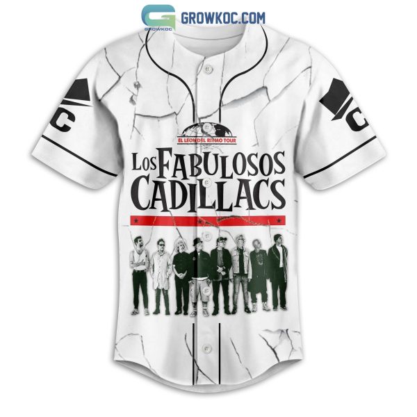 Los Fabulosos Cadillacs El Leon Del Ritmo Tour Personalized Baseball Jersey