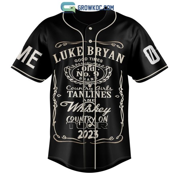 Luke Bryan Country On Tour 2023 Personalized Baseball Jersey