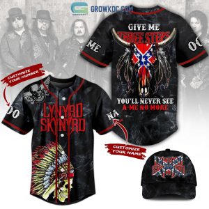Lynyrd Skynyrd Give Me Three Steps You’ll Never See A Me No More Personalized Baseball Jersey