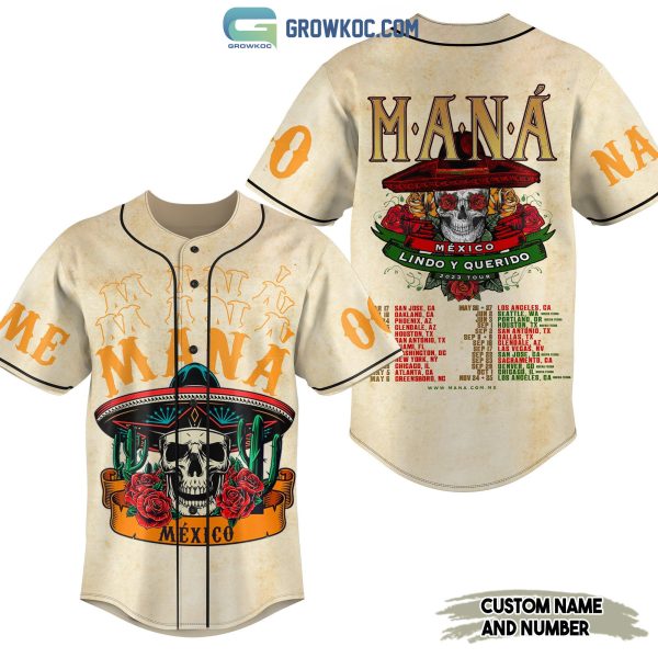 Mana Mexico Lindo Y Querido Personalized Baseball Jersey