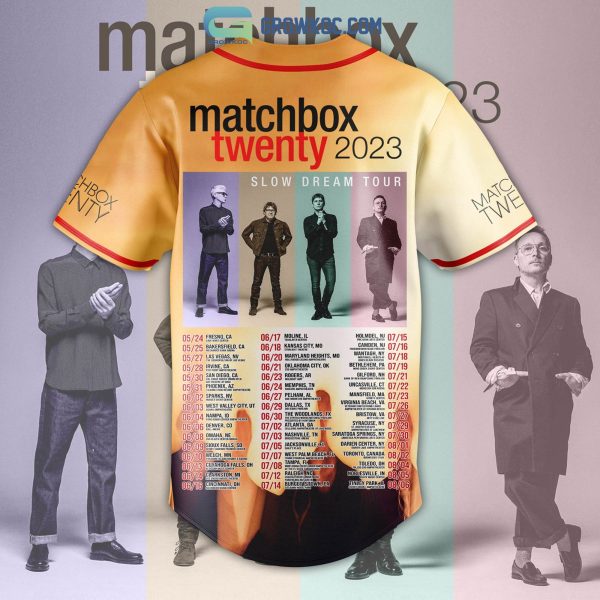 Matchbox Twenty 2023 Slow Dream Tour Baseball Jersey