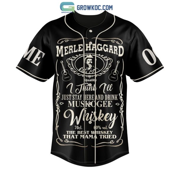 Merle Haggard Remember When I Was Young And So Were You Personalized Baseball Jersey
