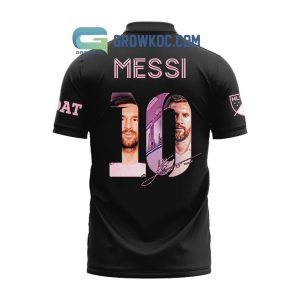 Messi 10 Inter Miami FC Black Design Baseball Jersey - Growkoc