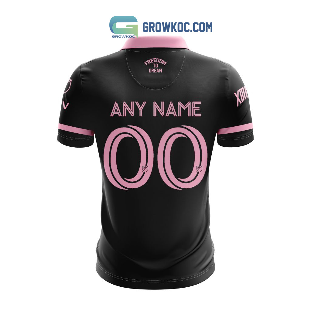 Messi 10 Inter Miami FC Black Design Baseball Jersey - Growkoc