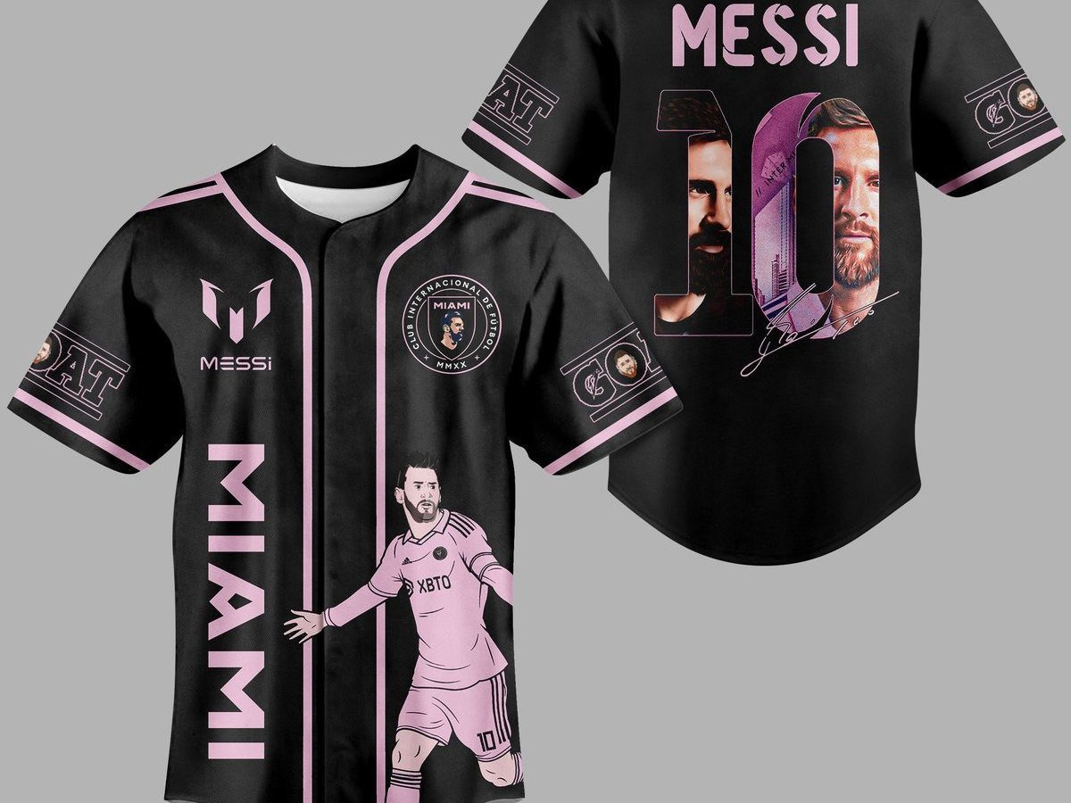 Custom Number And Name Messi 10 Miami FC Style Baseball Jersey Shirt For  Men And Women - YesItCustom