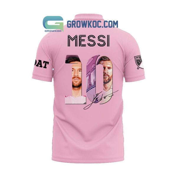 Messi 10 Goat Inter Miami Polo Shirt