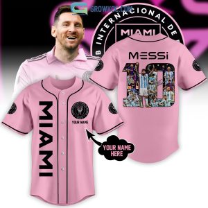 Messi 10 Miami FC Personalized Baseball Jersey