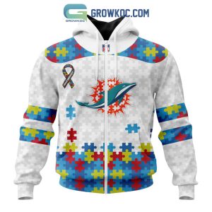 Miami Dolphins NFL Autism Awareness Personalized Hoodie T Shirt