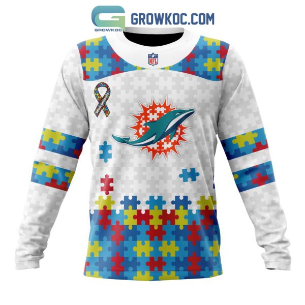 Miami Dolphins NFL Autism Awareness Personalized Hoodie T Shirt