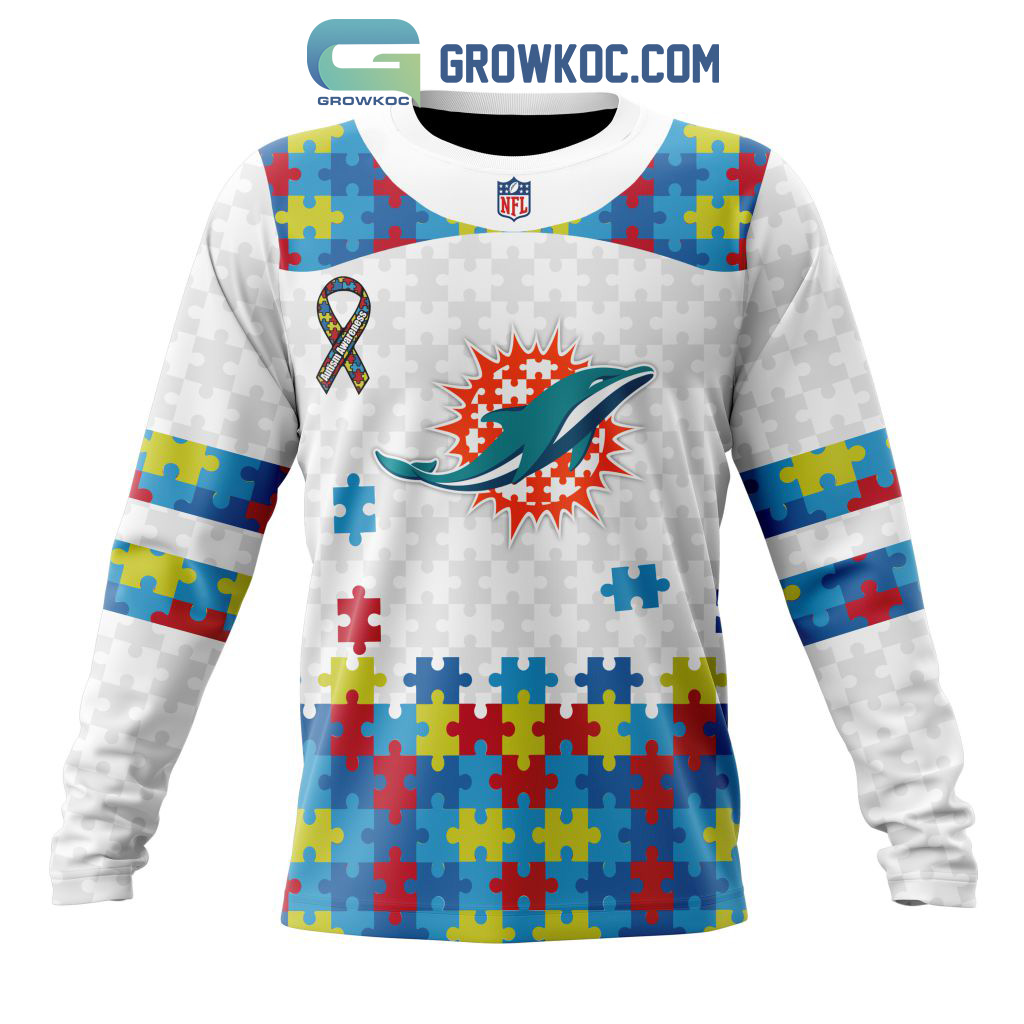 Miami Dolphins NFL Personalized Home Jersey Hoodie T Shirt - Growkoc