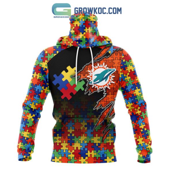 Miami Dolphins NFL Special Autism Awareness Design Hoodie T Shirt