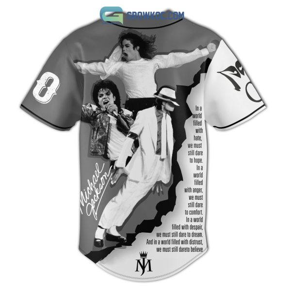 Michael Jackson King Of The Pop Personalized Baseball Jersey