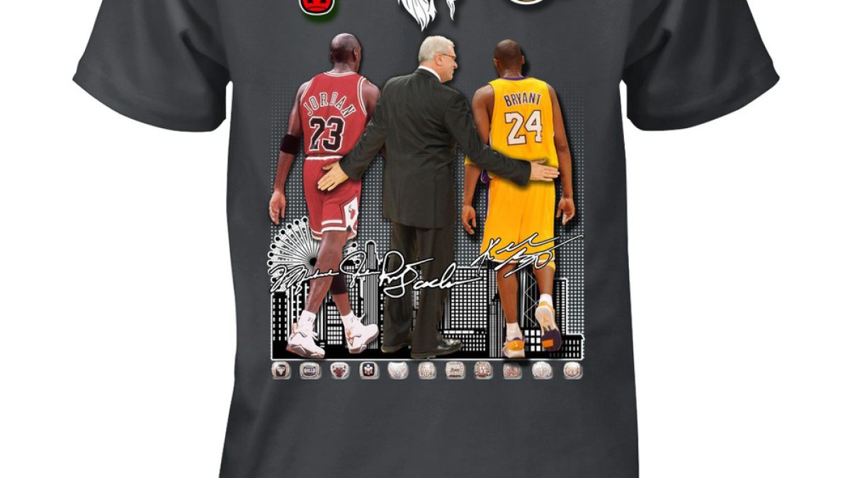 T Shirt With Print Basketball Legend/kobe Bryant/michael Jordan