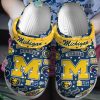 NCAA Michigan Wolverines Big Ten Yellow Design Crocs