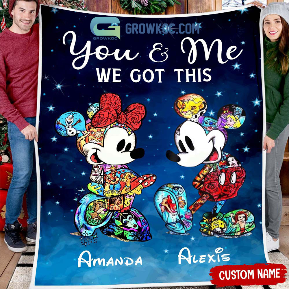 Personalized mickey mouse blanket
