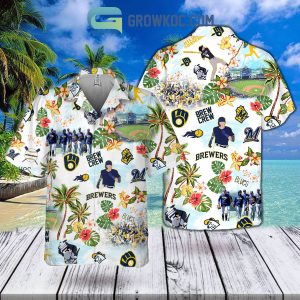 Milwaukee Brewers MLB Hawaiian Shirt Warm Nightstime Aloha Shirt