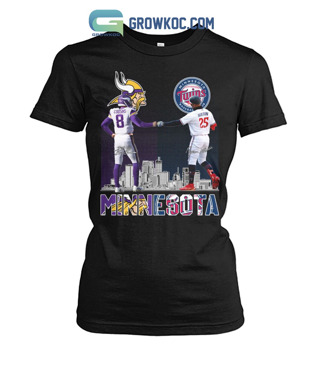 Minnesota Vikings Cousins And Twins Buxton T Shirt