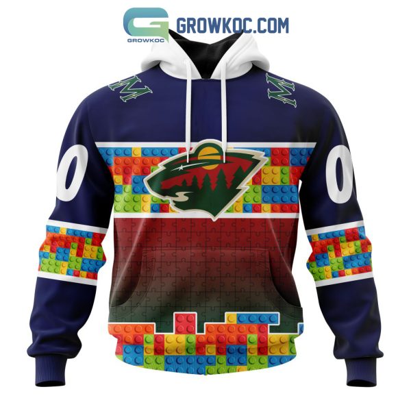 Minnesota Wild NHL Special Autism Awareness Design Hoodie T Shirt