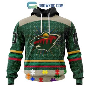 Minnesota Wild NHL Special Fearless Against Autism Hoodie T Shirt