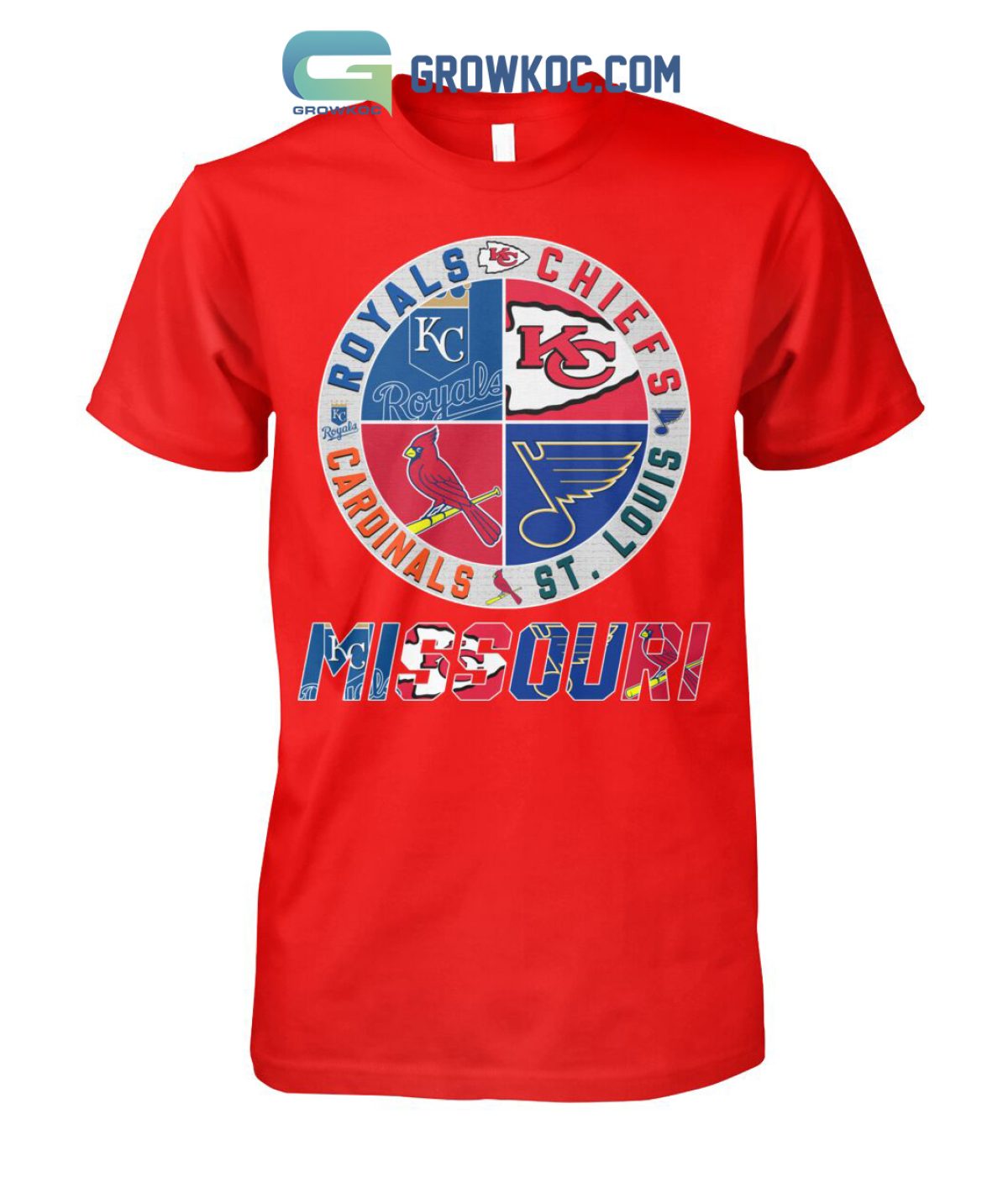 St Louis Cardinals Pride Of MLB Genuine Merchandise Grey T-Shirt Size 2XL