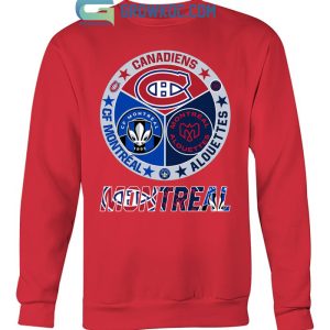 Montreal Canadiens Alouettes  CF Montreal T Shirt