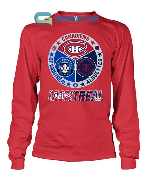 Montreal Canadiens Alouettes  CF Montreal T Shirt