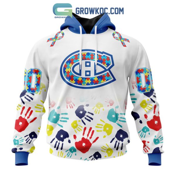 Montreal Canadiens NHL Special Autism Awareness Hands Hoodie T Shirt
