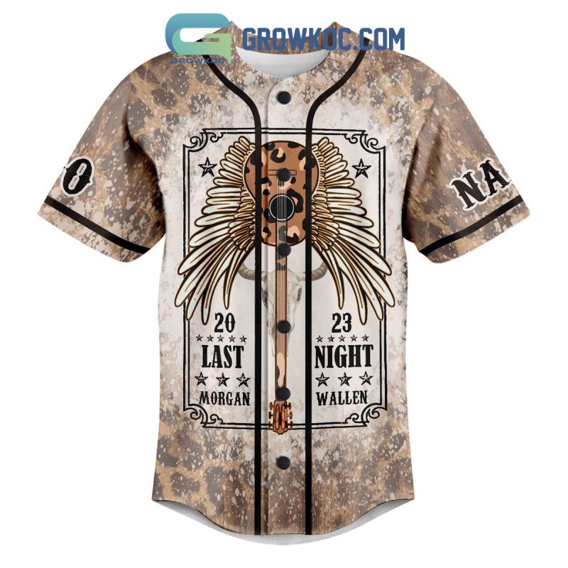 Morgan Wallen 2023 Last Night Personalized Baseball Jersey - Growkoc