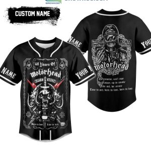 Motor Head 48 Years Of 1975 2023 Born To Lose Live To Win Personalized Baseball Jersey