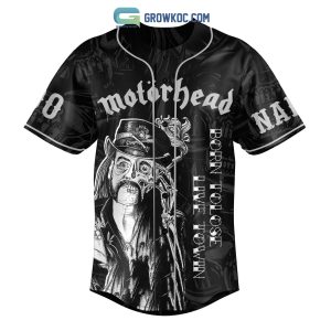 Motor Head Born To Lose Live To Win Personalized Baseball Jersey