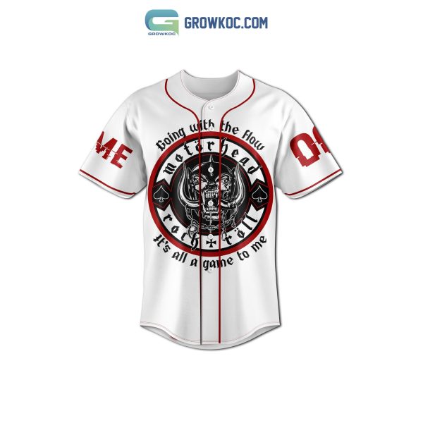 Motor Head Rock N’ Roll Going With The Flow It’s All A Game To Me Personalized Baseball Jersey