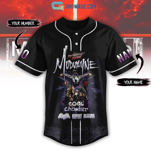 Mudvayne  The Psychotherapy Sessions 2023 Tour Personalized Baseball Jersey