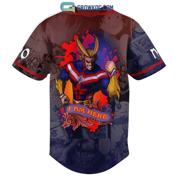 My Hero Academia All Might Personalized Baseball Jersey