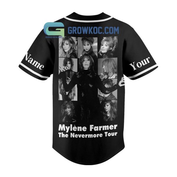 Mylene Farmer The Nevermore Tour Personalized Baseball Jersey