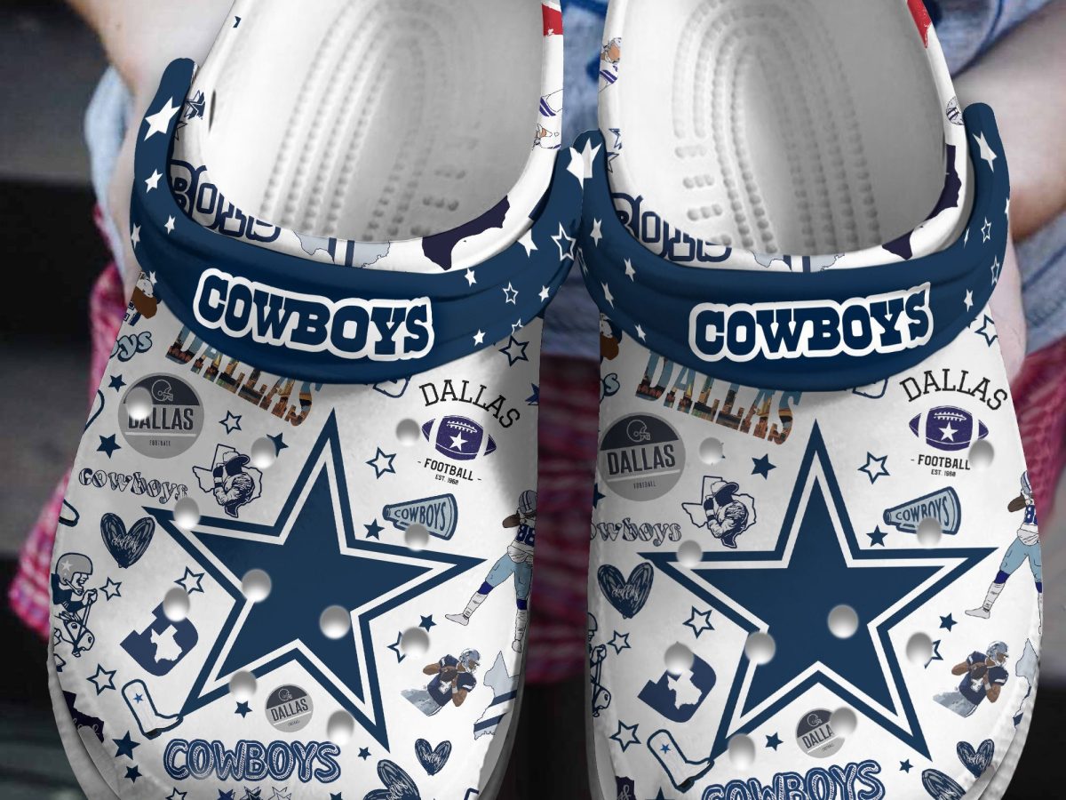 Personalized Dallas Cowboys Pattern Logo Blue And White