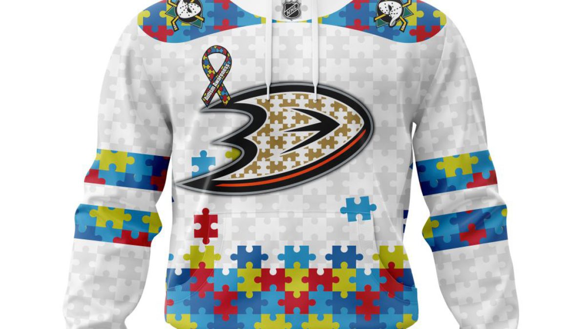 NHL Anaheim Ducks Autism Awareness Personalized Hoodie T Shirt