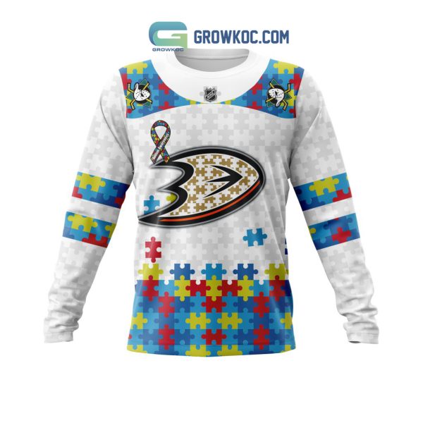NHL Anaheim Ducks Autism Awareness Personalized Hoodie T Shirt