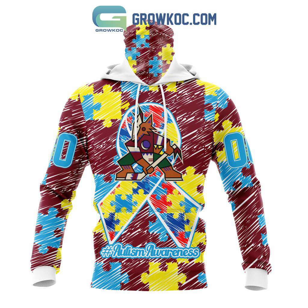 NHL Arizona Coyotes Puzzle Autism Awareness Personalized Hoodie T Shirt
