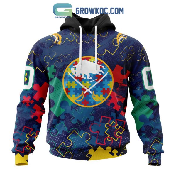 NHL Buffalo Sabres Puzzle Fearless Against Autism Awareness Hoodie T Shirt