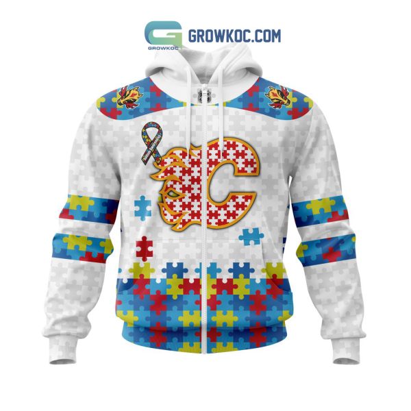 NHL Calgary Flames Autism Awareness Personalized Hoodie T Shirt