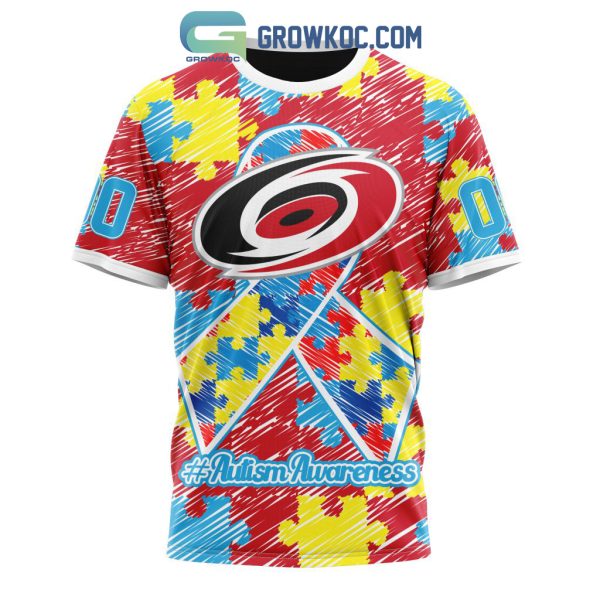 NHL Carolina Hurricanes Puzzle Autism Awareness Personalized Hoodie T Shirt
