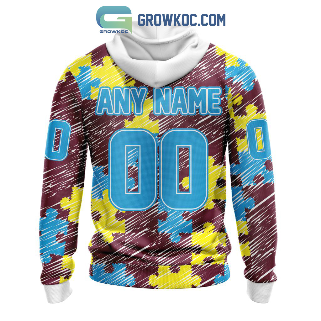 NHL Colorado Avalanche Puzzle Autism Awareness Personalized Hoodie T Shirt  - Growkoc
