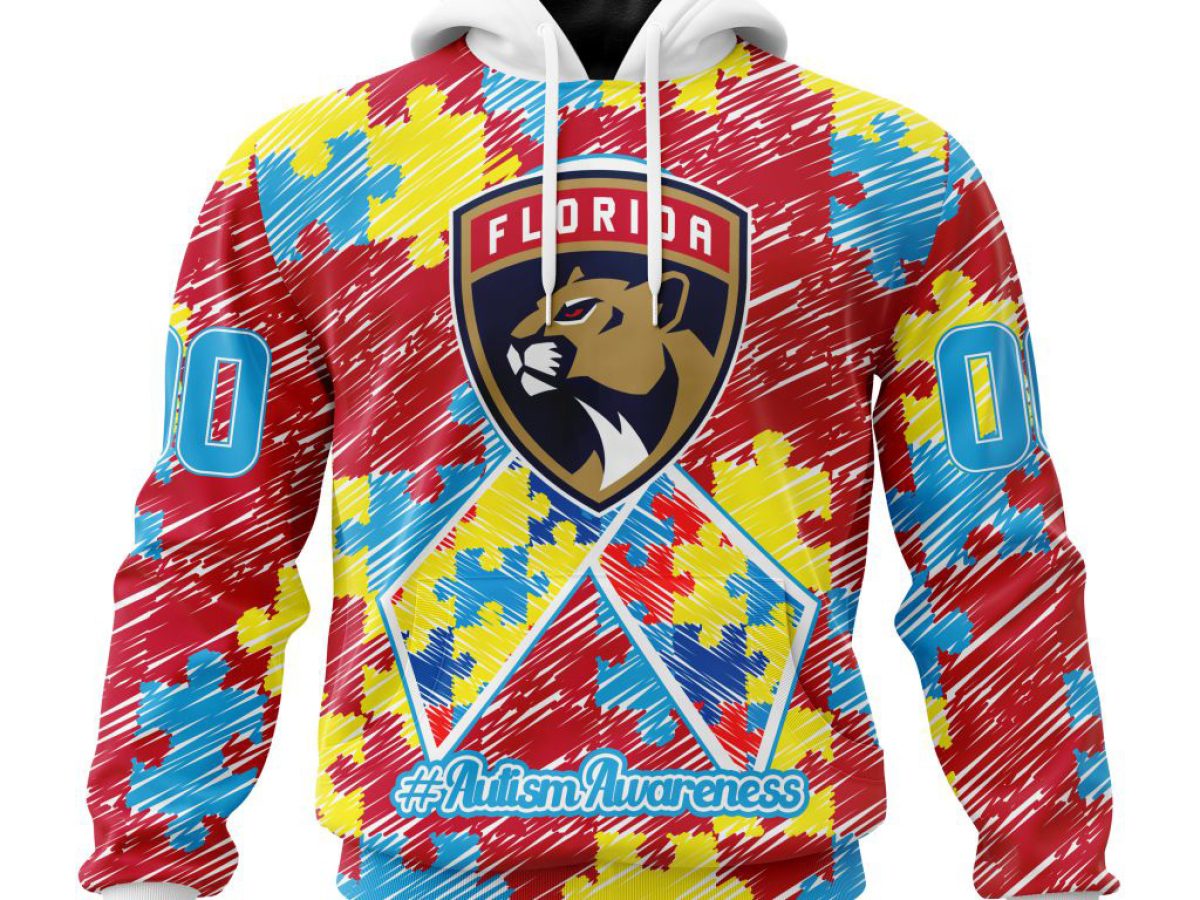 Florida Panthers NHL Special Autism Awareness Design Hoodie T Shirt -  Growkoc