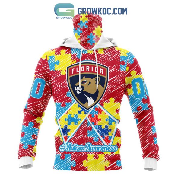 NHL Florida Panthers Puzzle Autism Awareness Personalized Hoodie T Shirt