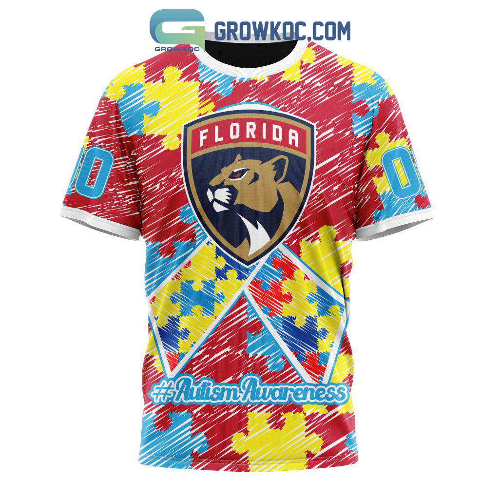 Florida Panthers NHL Special Autism Awareness Design Hoodie T Shirt -  Growkoc