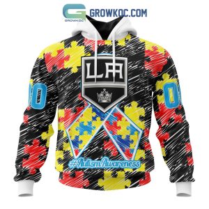 NHL Los Angeles Kings Puzzle Autism Awareness Personalized Hoodie T Shirt